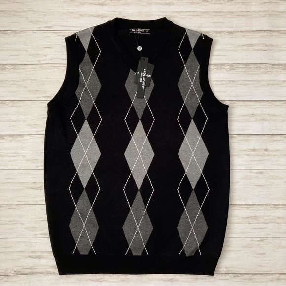 NWT Paul Jones Argyle Sweater Vest | Size XL - Picture 1 of 4